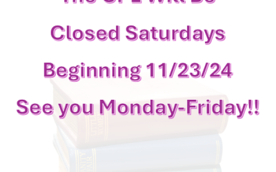 Change to Crandon Public Library Hours